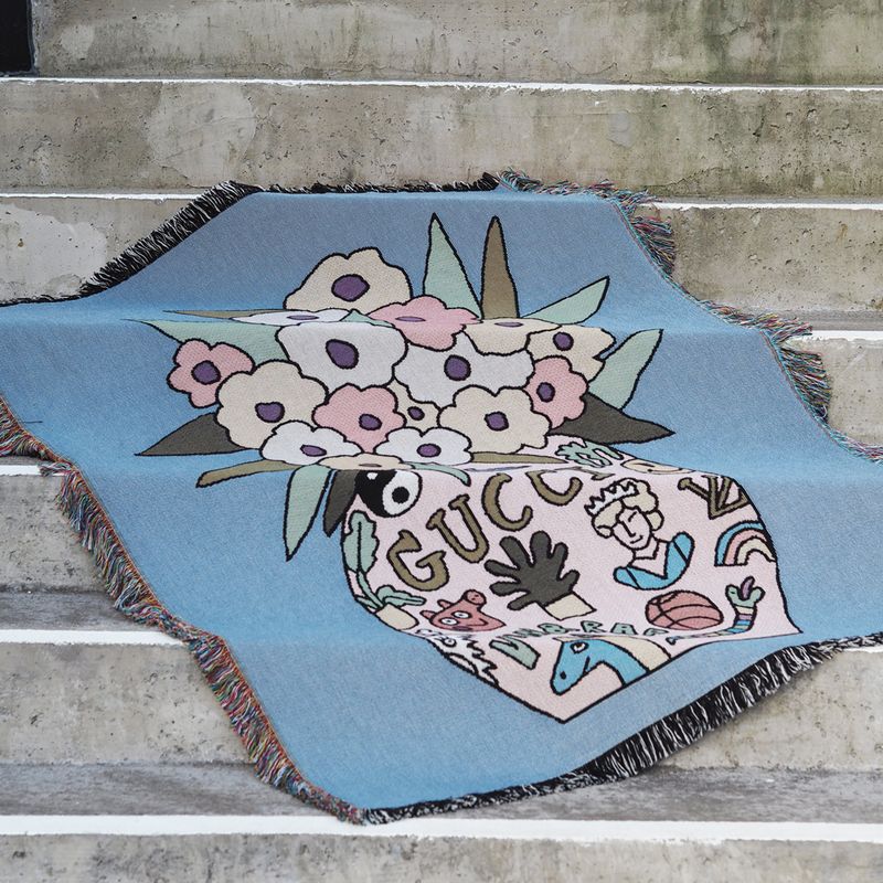 GUCCI FLOWERS wall tapestry